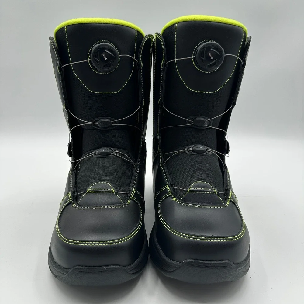 Whitewoods Matrix 880 Snowboard Boots Mens 13 Black‎ Neon MOZ Dial Thinsulate